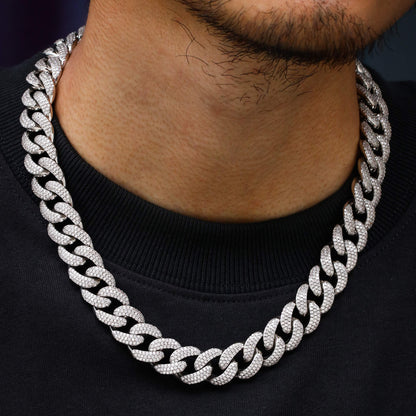 15MM Chunky Iced out Cuban Link Chain