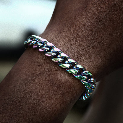 Rainbow Miami Cuban Link Bracelet