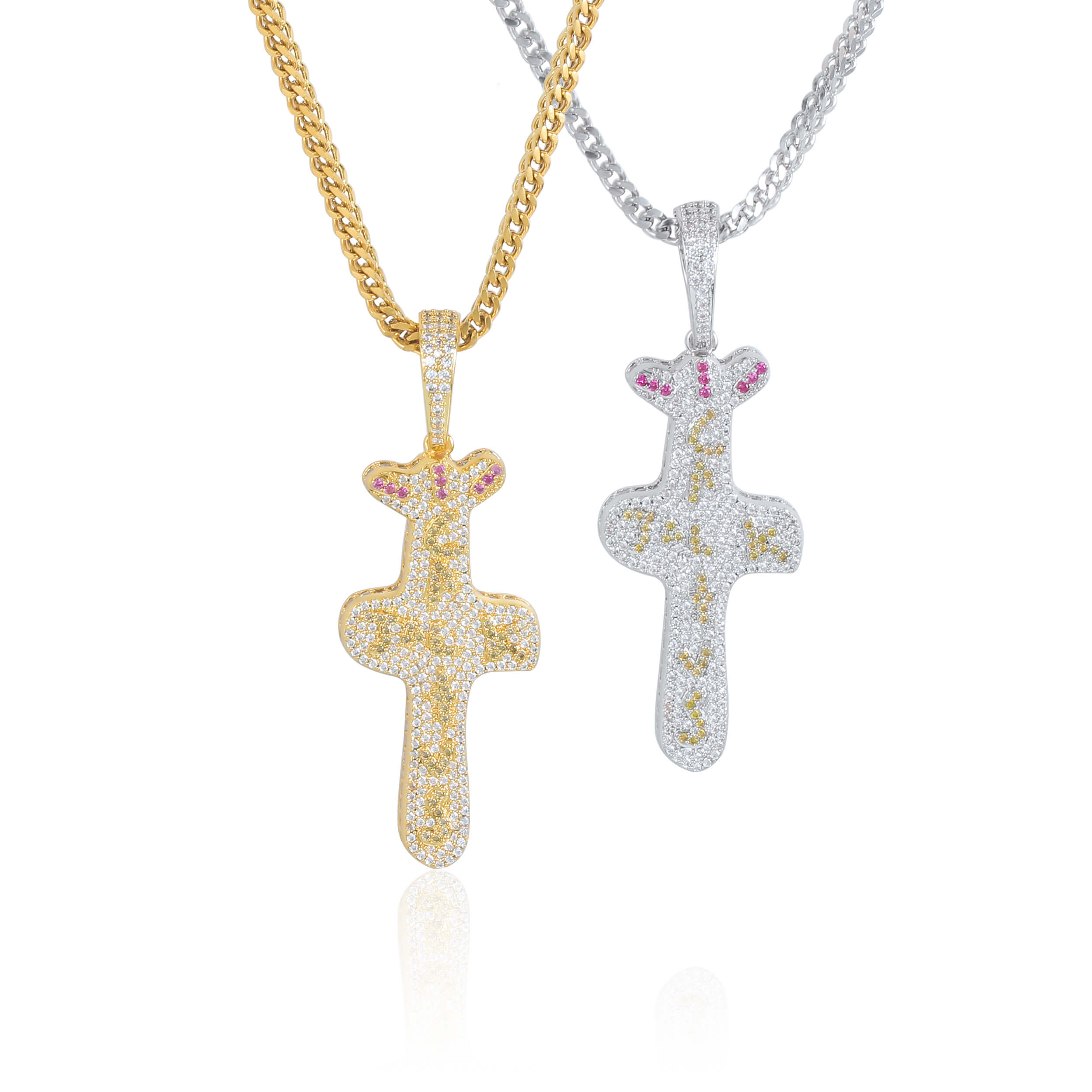 Iced Cross Pendant