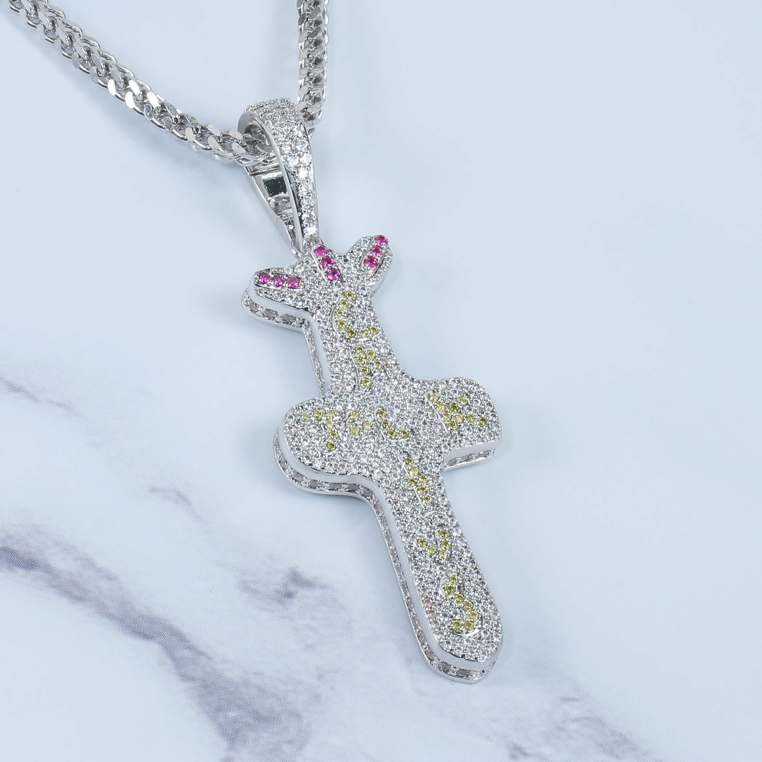 Iced Cross Pendant