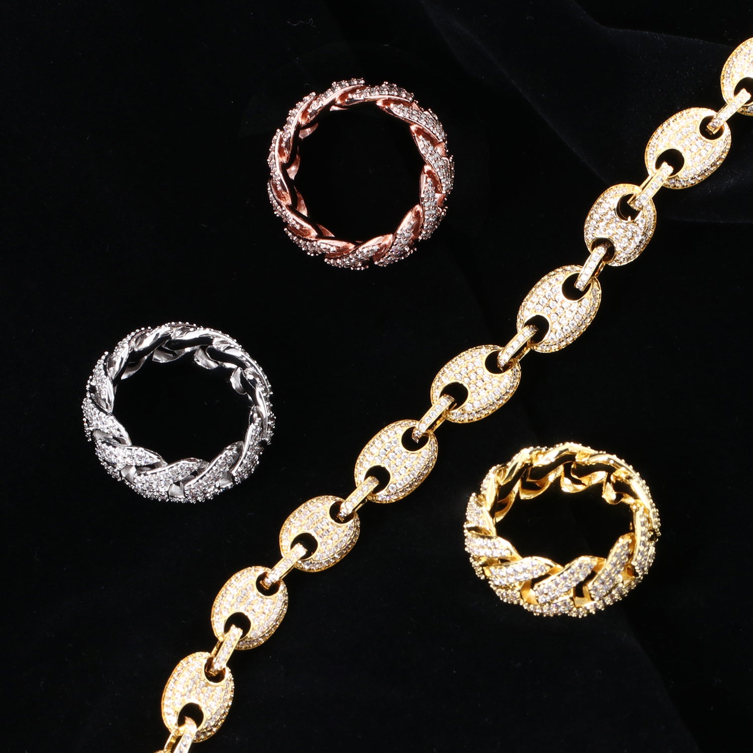 Iced Cuban Link Ring