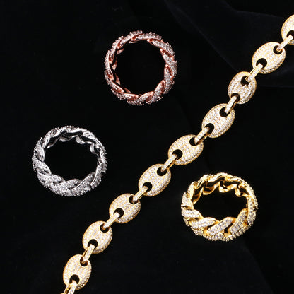 Iced Cuban Link Ring