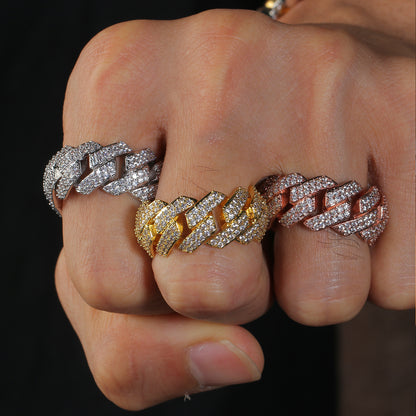 Iced Cuban Link Ring