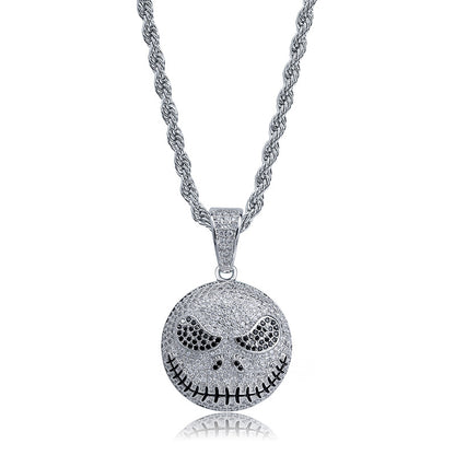 Iced Jack Skellington Pendant