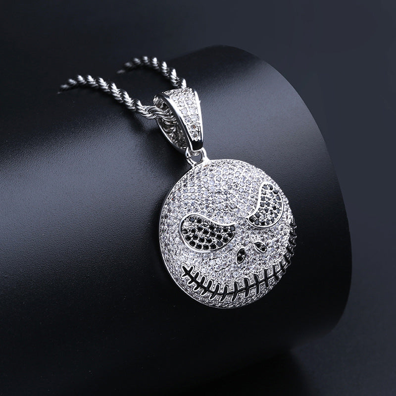 Iced Jack Skellington Pendant