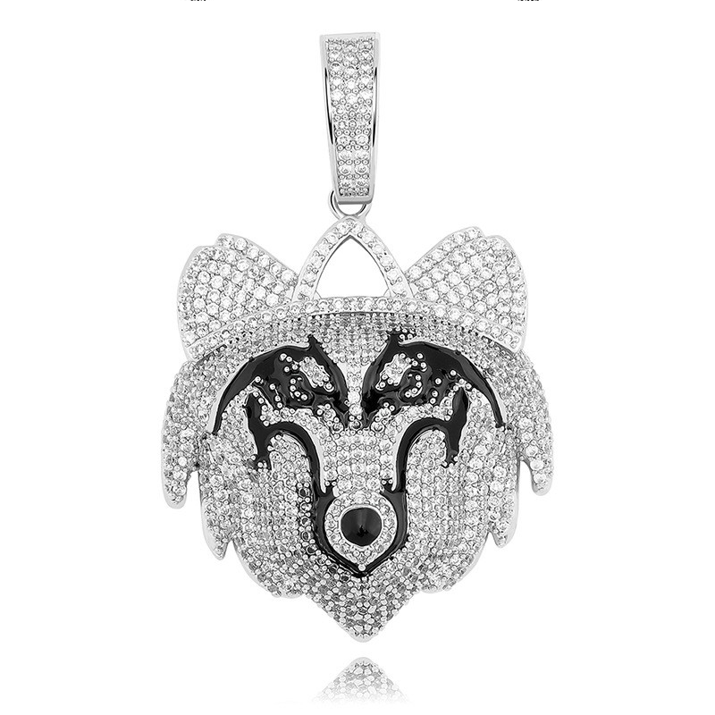 Iced Wolf Pendant