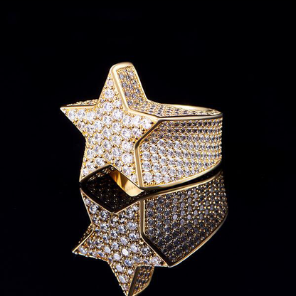 Iced Star Ring